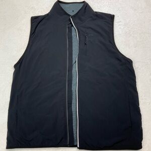 CHAPS GOLF Men's 2XL Black Sleeveless Full Zip Jacket Vest